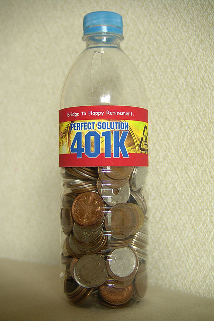 Coins in bottle